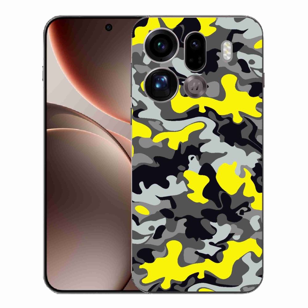 Gélový kryt mmCase na Oppo Find X9 Pro - maskáčový vzor 6