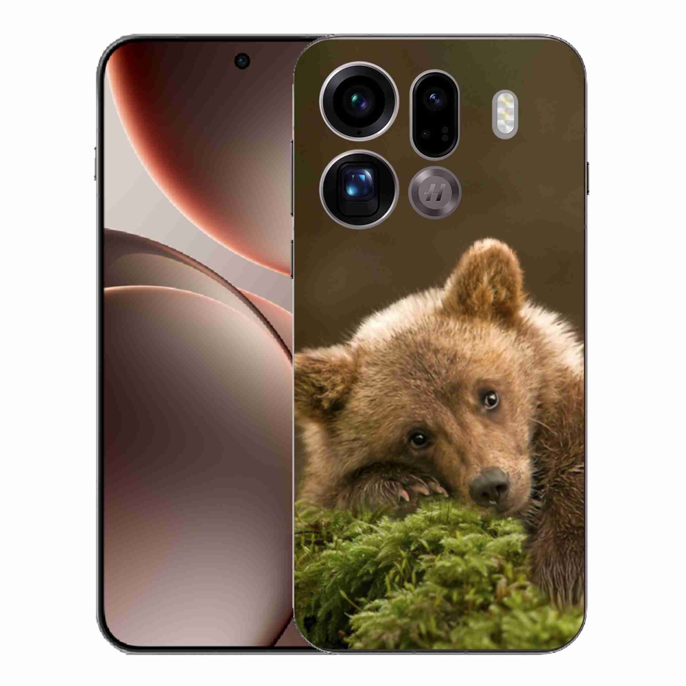 Gélový kryt mmCase na Oppo Find X9 Pro - medveď