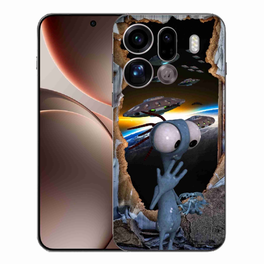 Gélový kryt mmCase na Oppo Find X9 Pro - mimozemšťan