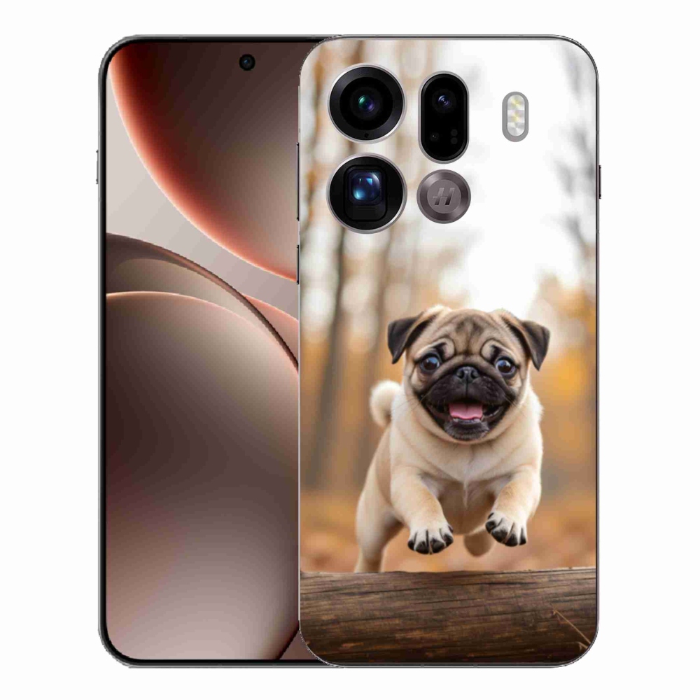 Gélový kryt mmCase na Oppo Find X9 Pro - mops 2
