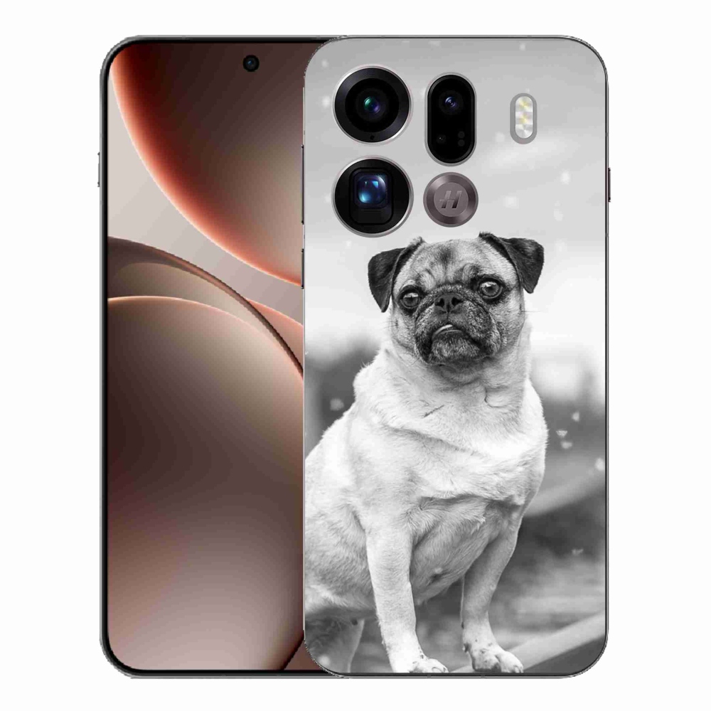 Gélový kryt mmCase na Oppo Find X9 Pro - mops