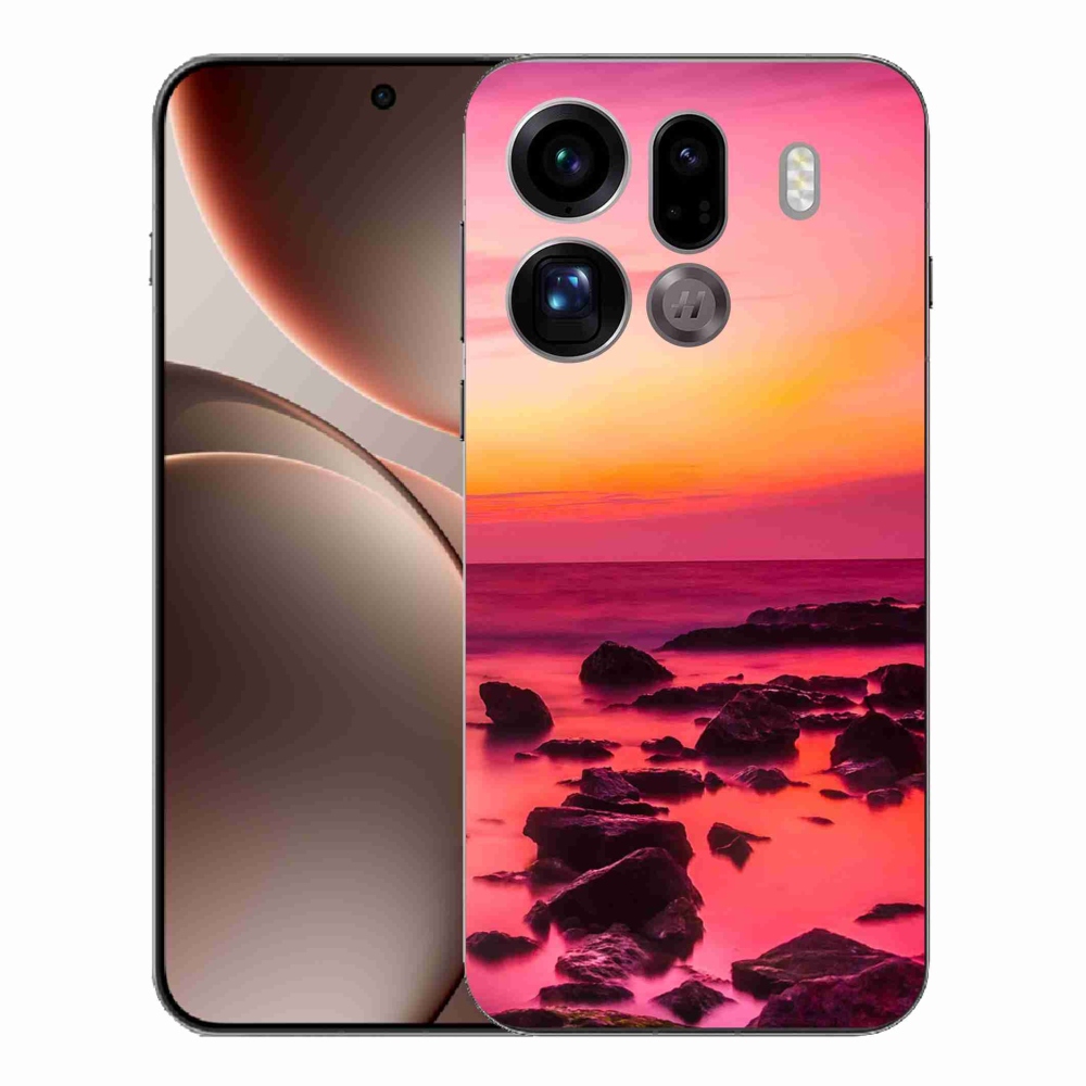 Gélový kryt mmCase na Oppo Find X9 Pro - more a žiara