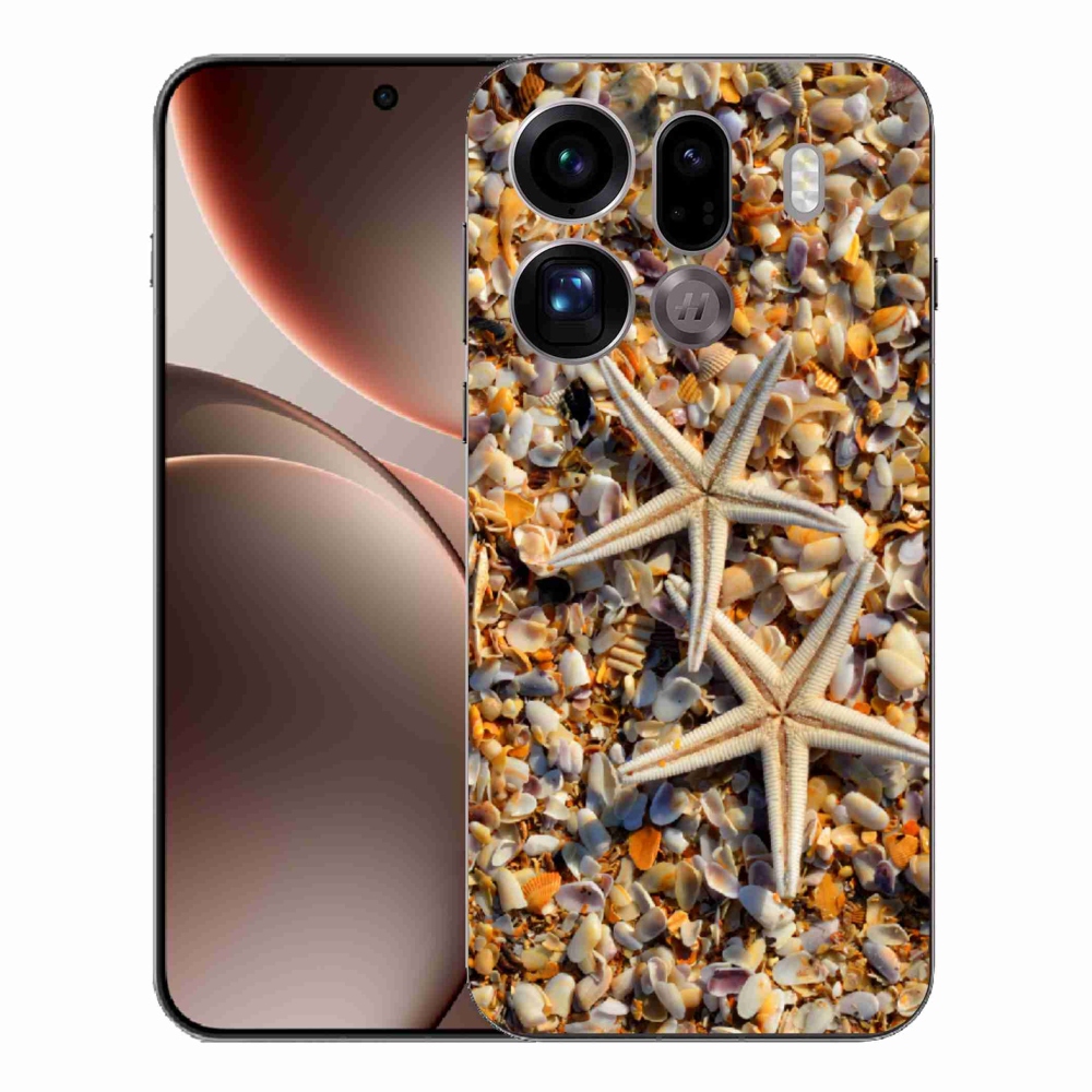 Gélový kryt mmCase na Oppo Find X9 Pro - morské hviezdice
