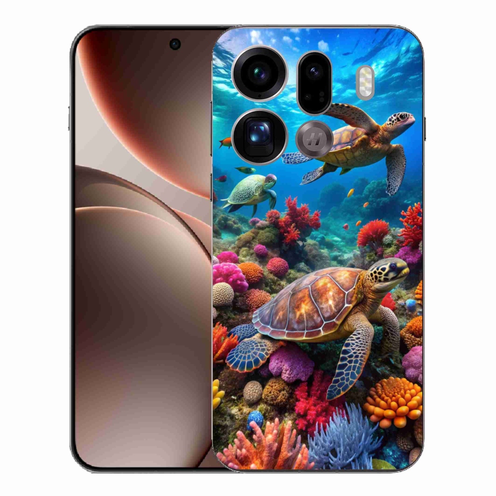 Gélový kryt mmCase na Oppo Find X9 Pro - morský svet 2