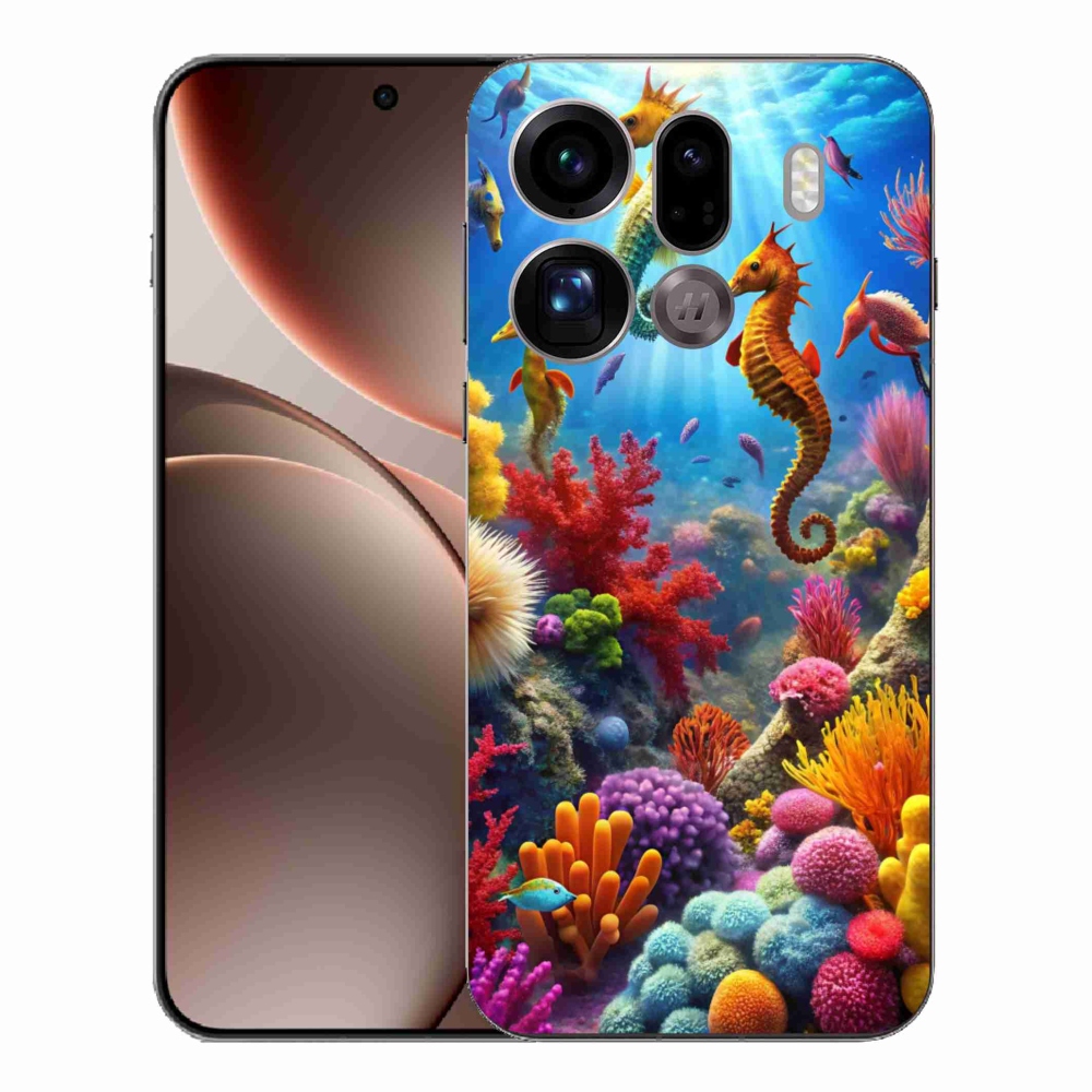 Gélový kryt mmCase na Oppo Find X9 Pro - morský svet 3