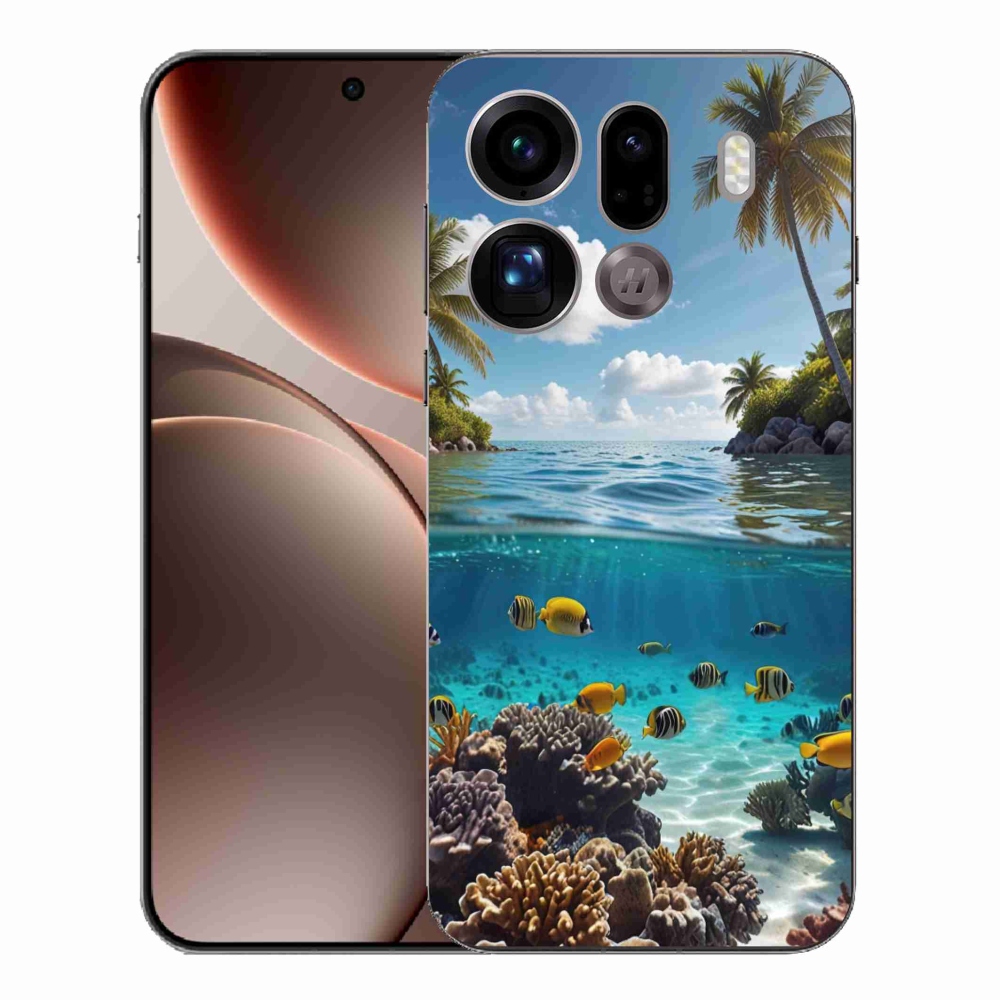 Gélový kryt mmCase na Oppo Find X9 Pro - morský svet 4