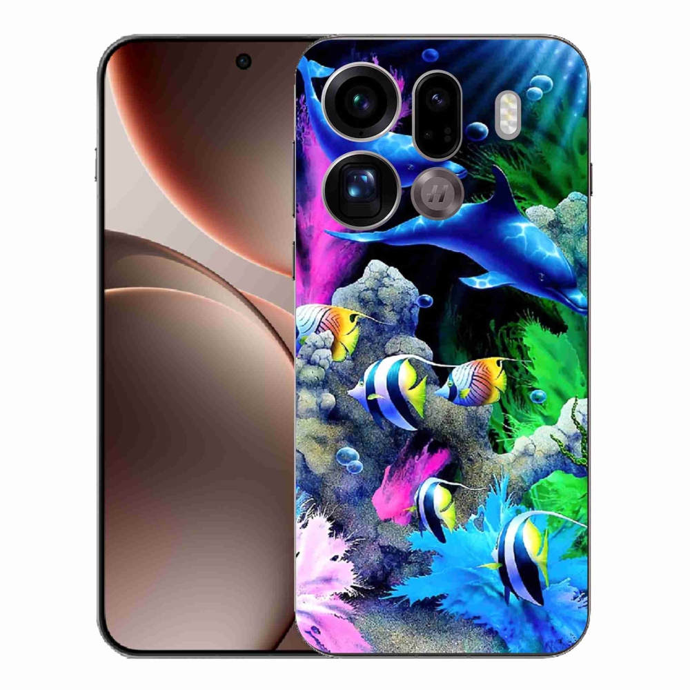Gélový kryt mmCase na Oppo Find X9 Pro - morský svet