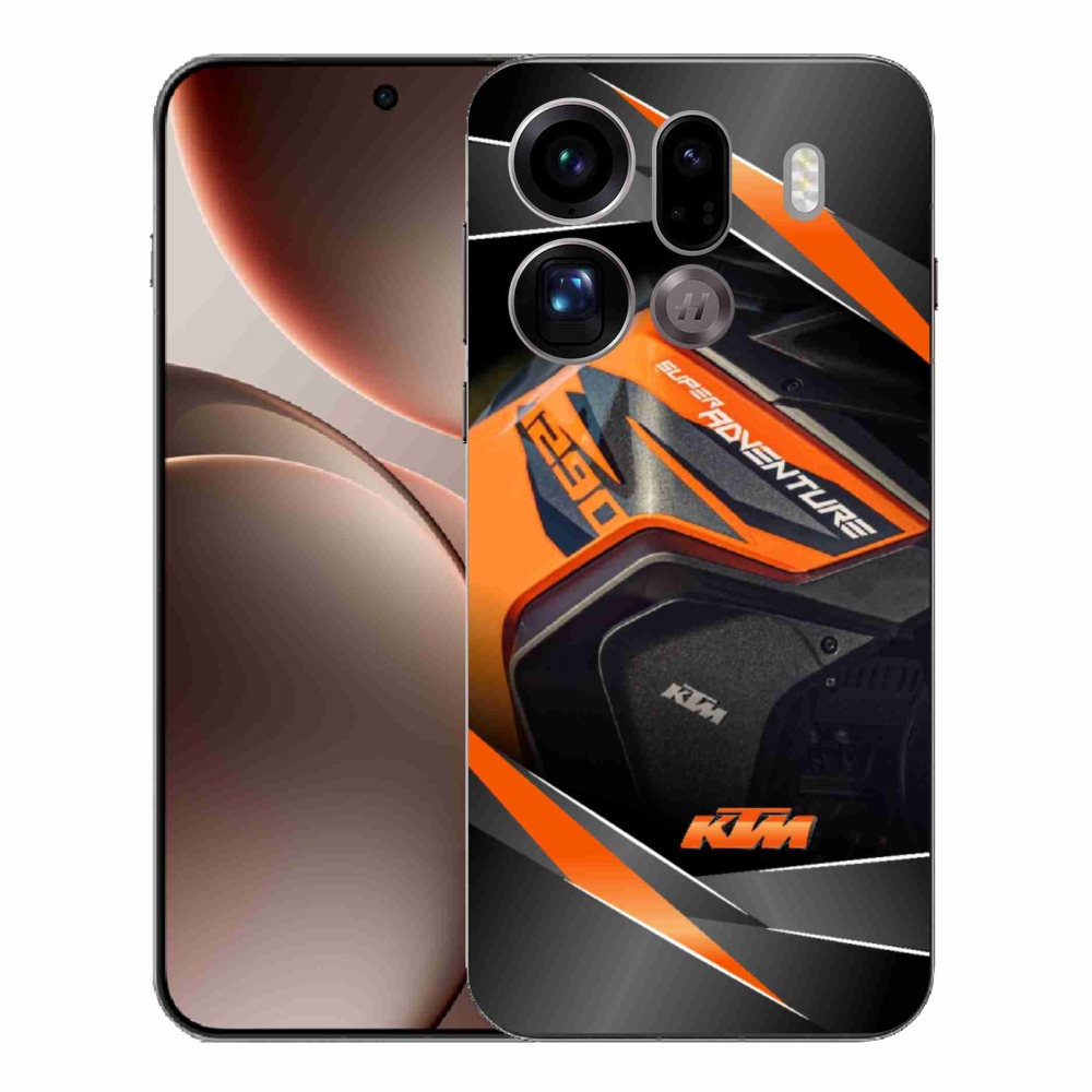 Gélový kryt mmCase na Oppo Find X9 Pro - motorka ktm