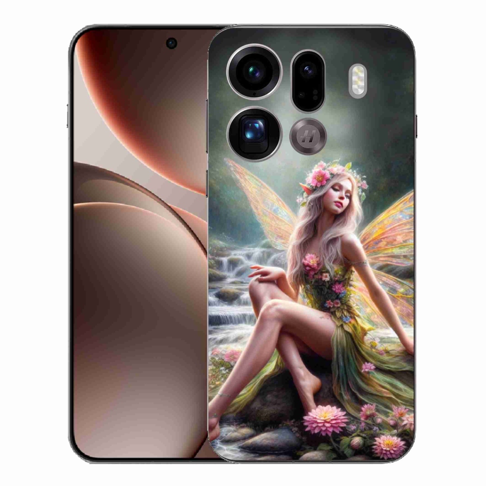 Gélový kryt mmCase na Oppo Find X9 Pro - motýlia žena 1