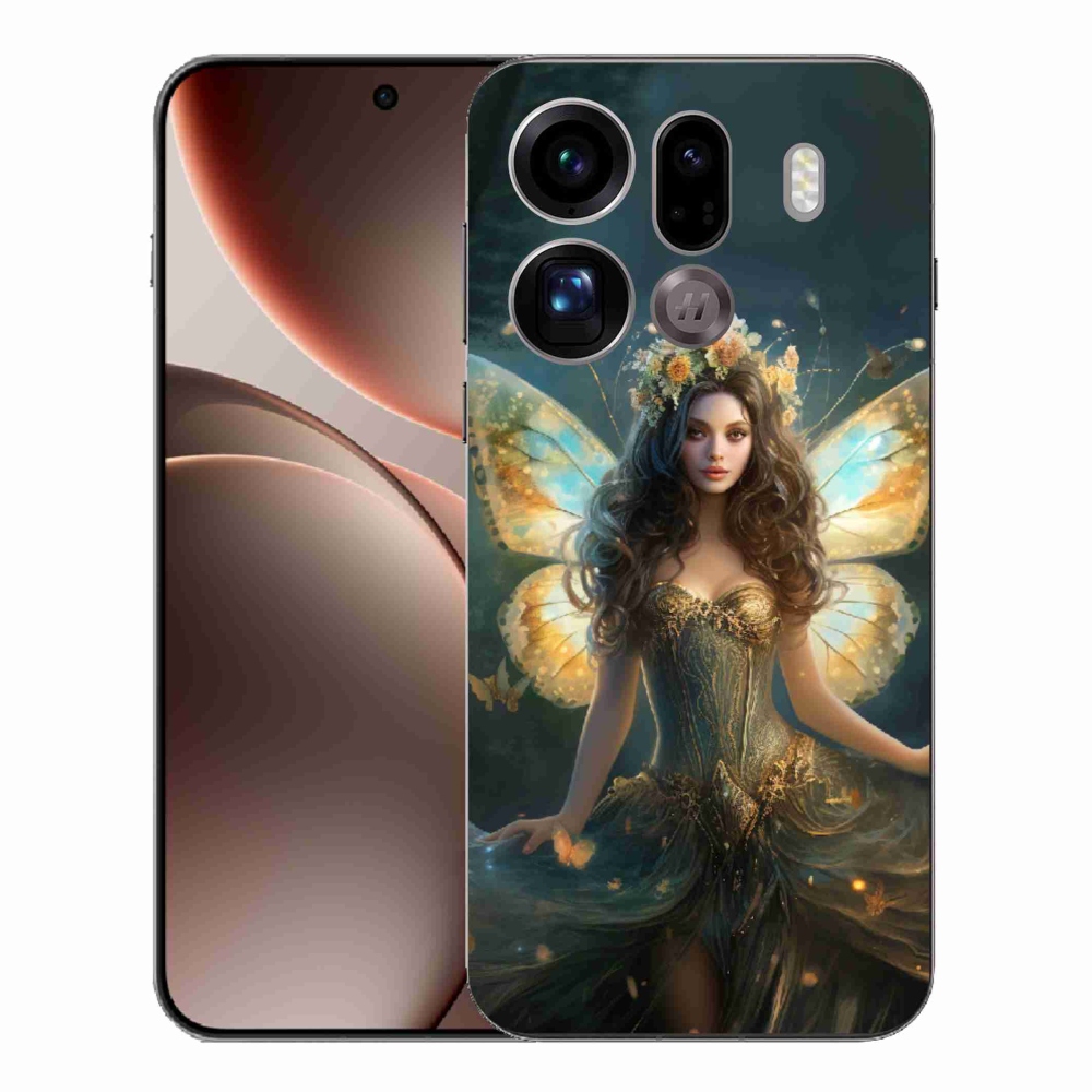 Gélový kryt mmCase na Oppo Find X9 Pro - motýlia žena