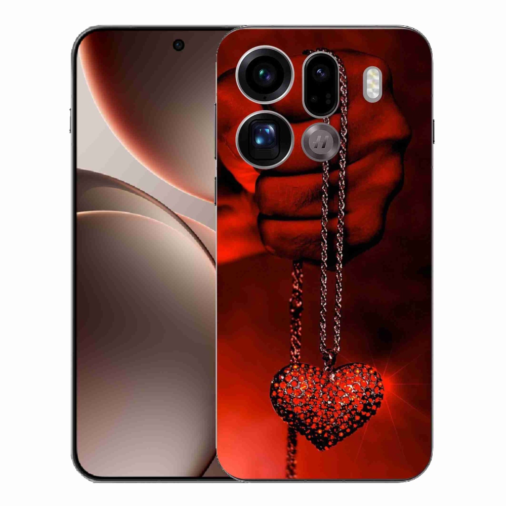 Gélový kryt mmCase na Oppo Find X9 Pro - náhrdelník