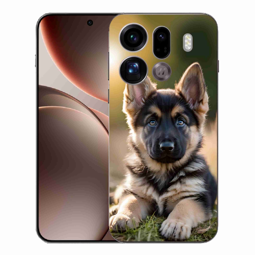 Gélový kryt mmCase na Oppo Find X9 Pro - nemecký ovčiak v prírode