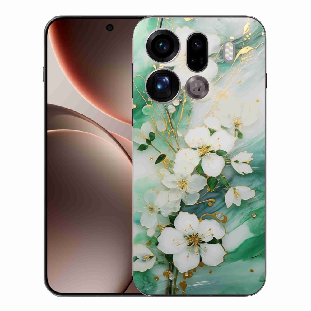 Gélový kryt mmCase na Oppo Find X9 Pro - nežné kvety