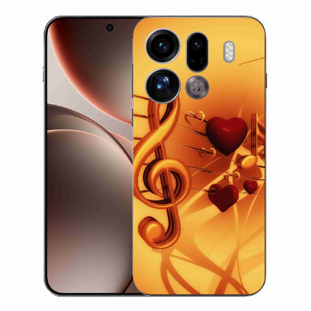 Gélový kryt mmCase na Oppo Find X9 Pro - noty