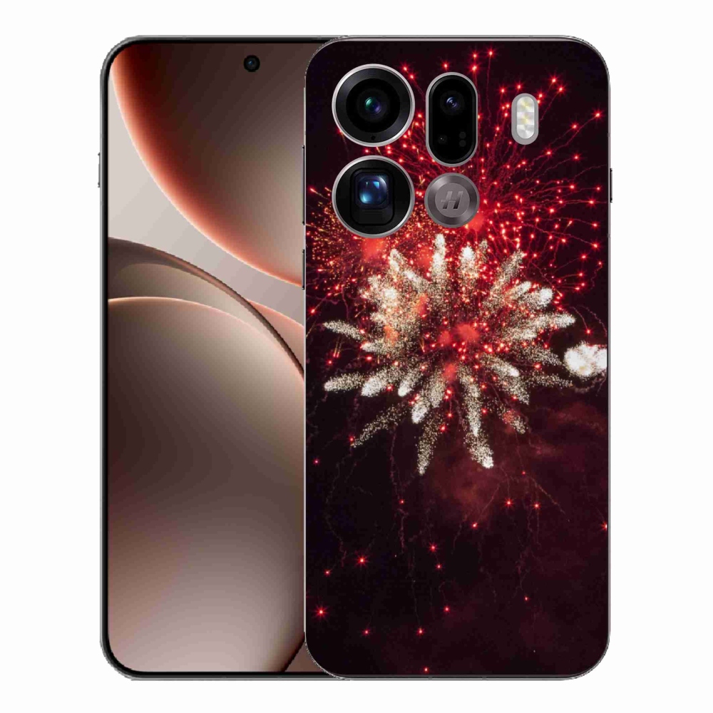 Gélový kryt mmCase na Oppo Find X9 Pro - ohňostroj