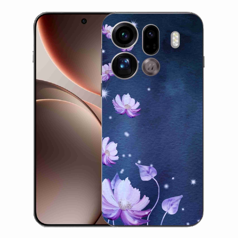 Gélový kryt mmCase na Oppo Find X9 Pro - padajúce kvety