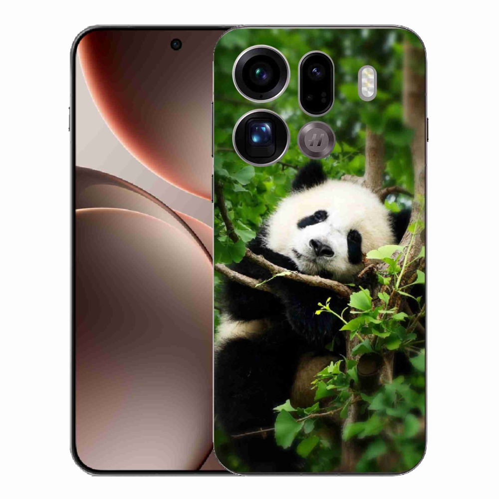Gélový kryt mmCase na Oppo Find X9 Pro - panda