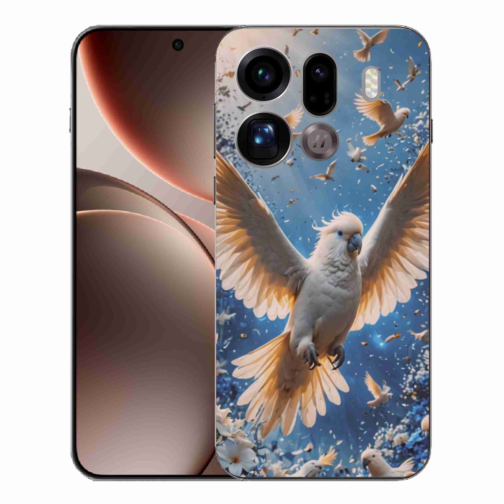 Gélový kryt mmCase na Oppo Find X9 Pro - papagáj kakadu
