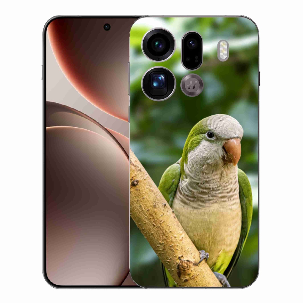 Gélový kryt mmCase na Oppo Find X9 Pro - papagáj mníšok
