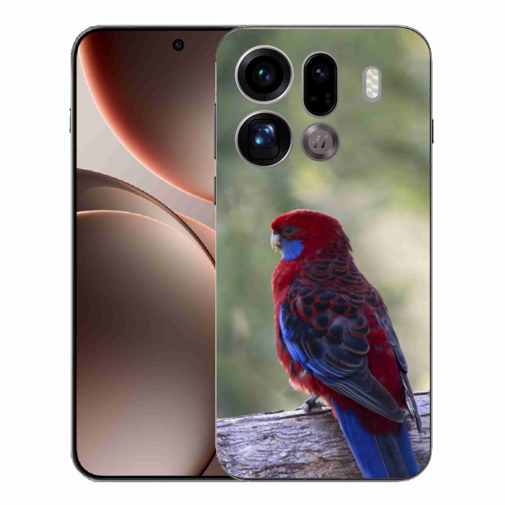 Gélový kryt mmCase na Oppo Find X9 Pro - papagáj rosela
