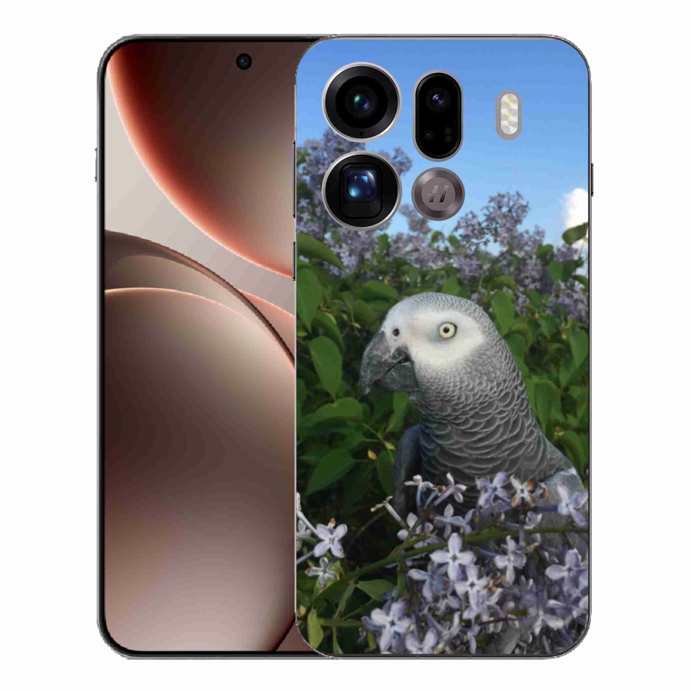 Gélový kryt mmCase na Oppo Find X9 Pro - papagáj žako