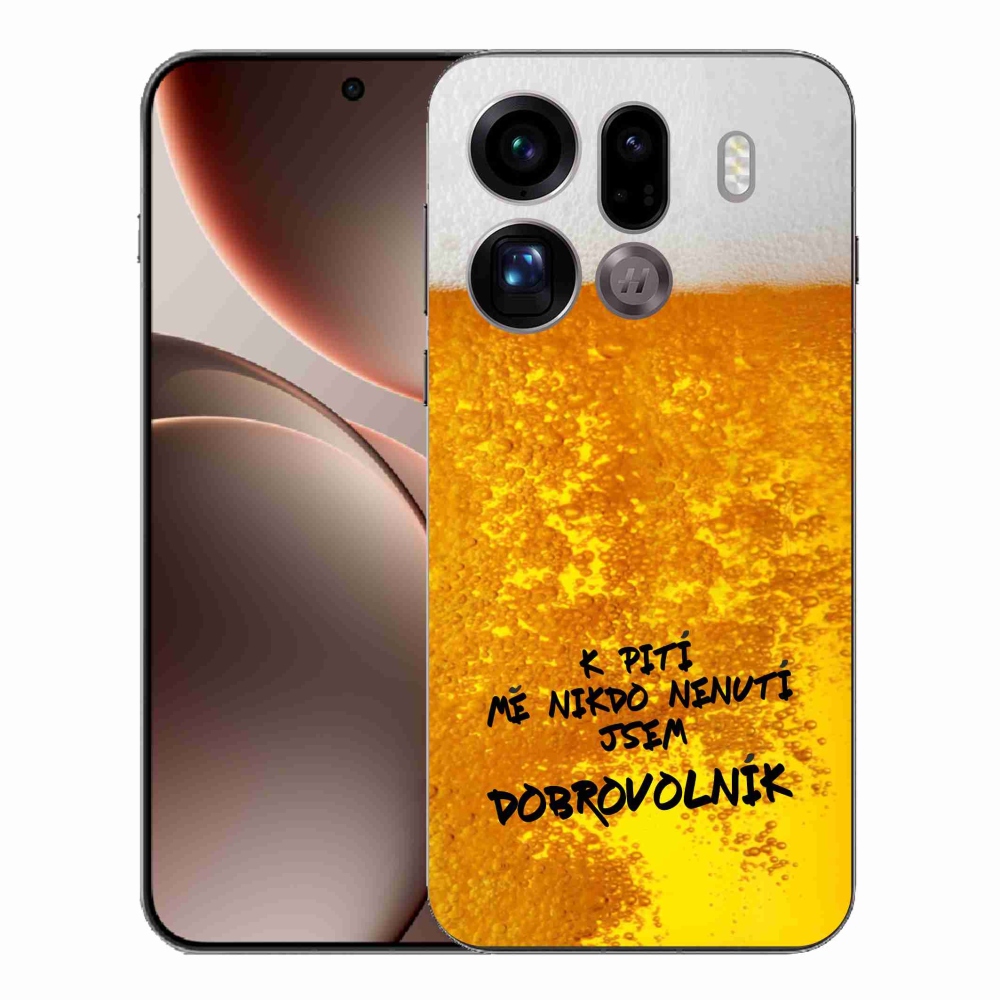 Gélový kryt mmCase na Oppo Find X9 Pro - pivný motív 4