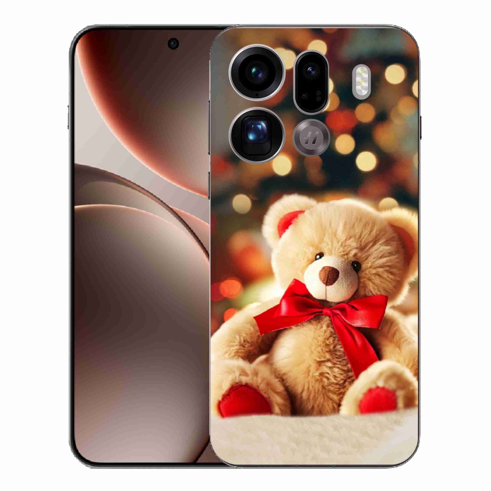 Gélový kryt mmCase na Oppo Find X9 Pro - plyšový medvedík