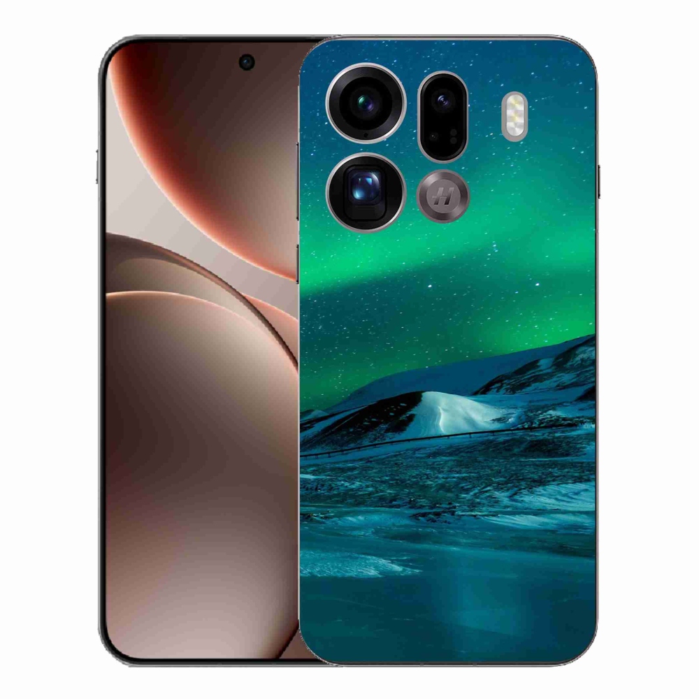 Gélový kryt mmCase na Oppo Find X9 Pro - polárna žiara