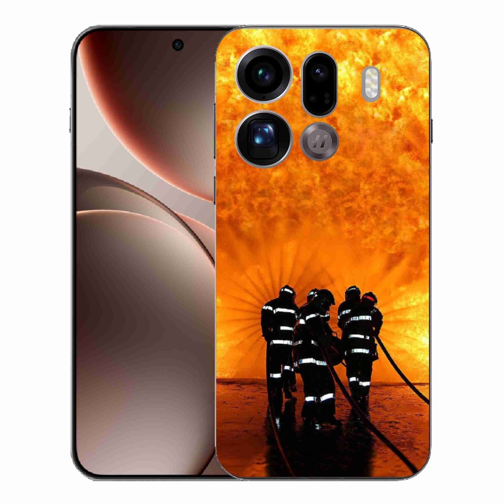 Gélový kryt mmCase na Oppo Find X9 Pro - požiar