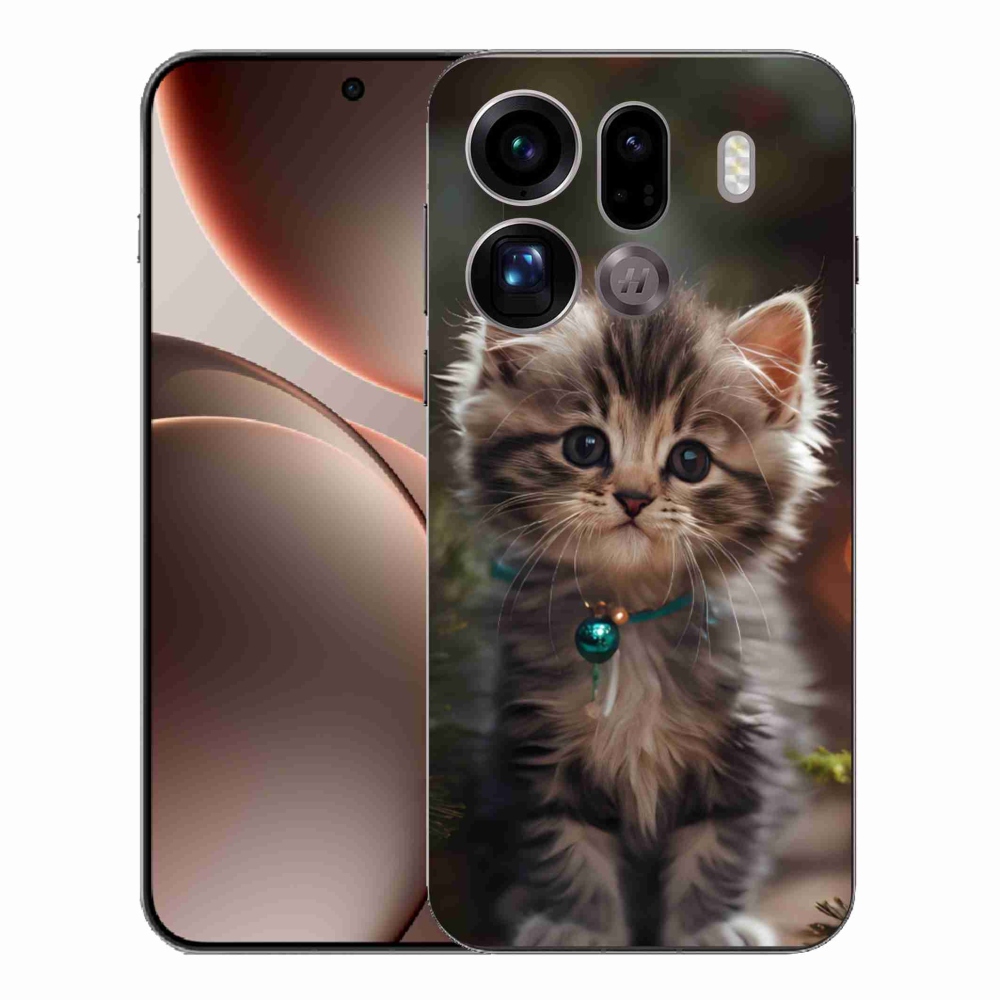 Gélový kryt mmCase na Oppo Find X9 Pro - roztomilé mačiatko 11
