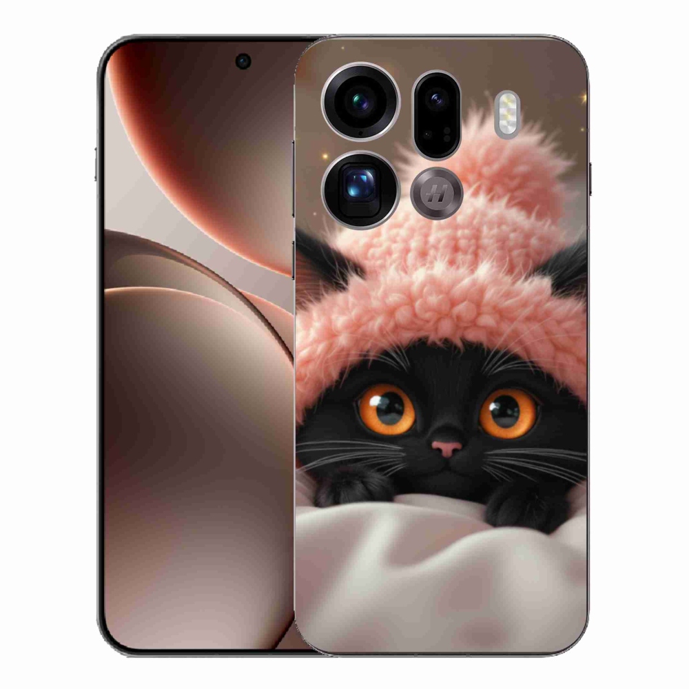 Gélový kryt mmCase na Oppo Find X9 Pro - roztomilé mačiatko 7