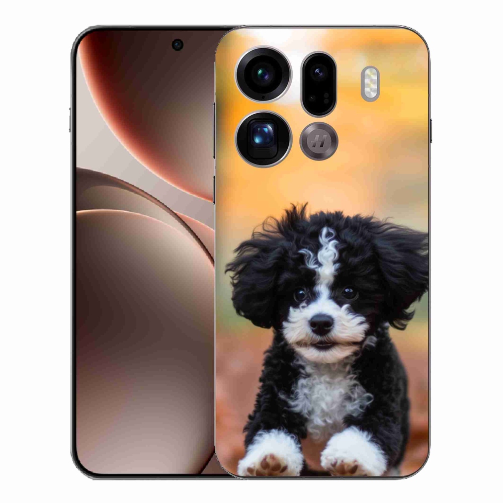 Gélový kryt mmCase na Oppo Find X9 Pro - roztomilé šteňa 2