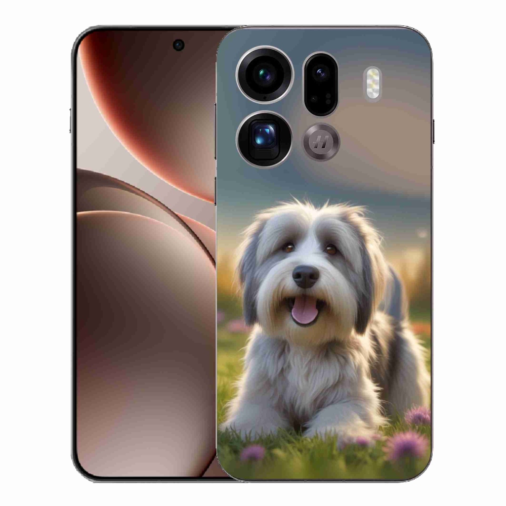 Gélový kryt mmCase na Oppo Find X9 Pro - roztomilý havanský psík