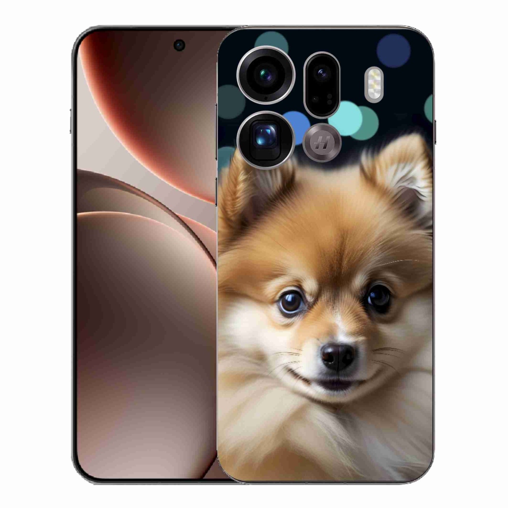 Gélový kryt mmCase na Oppo Find X9 Pro - roztomilý pomeranian