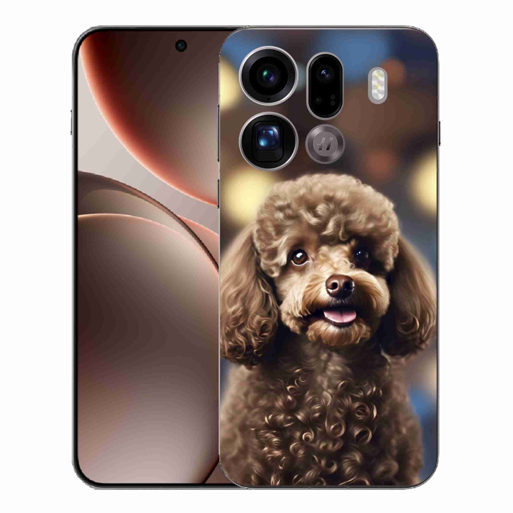 Gélový kryt mmCase na Oppo Find X9 Pro - roztomilý pudel