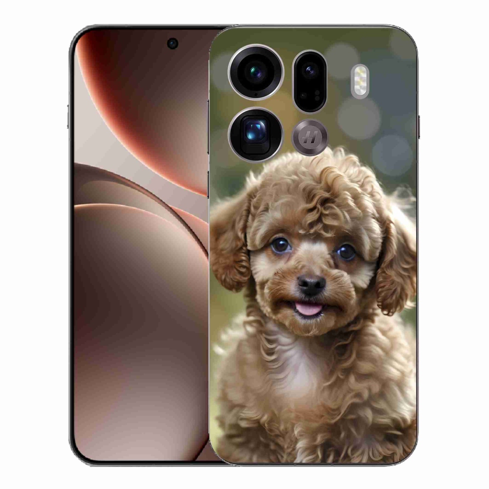 Gélový kryt mmCase na Oppo Find X9 Pro - roztomilý pudel