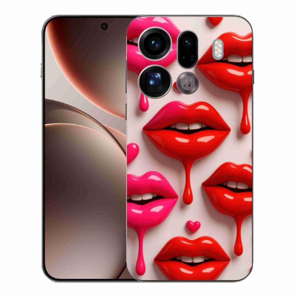 Gélový kryt mmCase na Oppo Find X9 Pro - pery 2