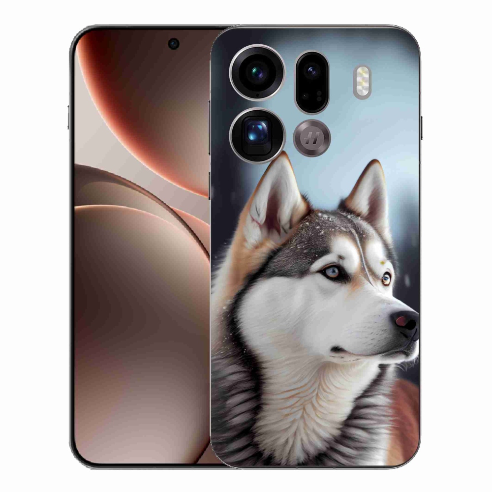 Gélový kryt mmCase na Oppo Find X9 Pro - sibírsky husky