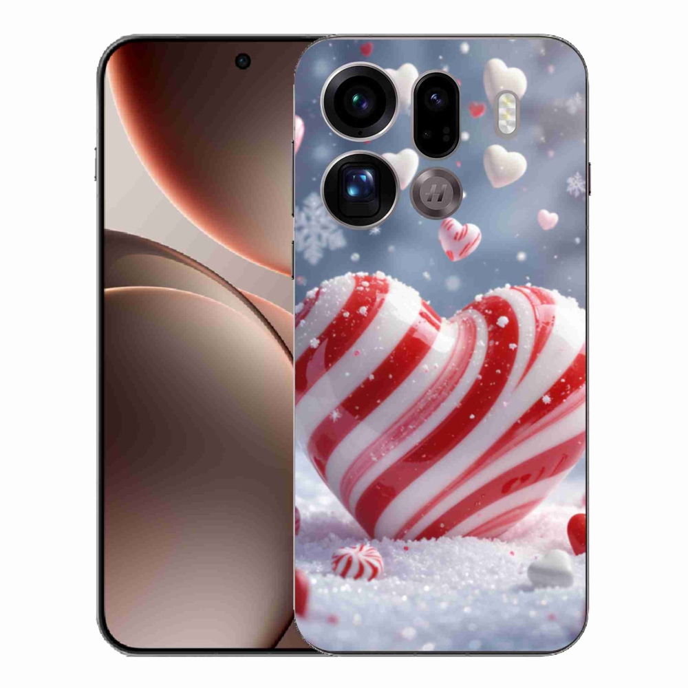 Gélový kryt mmCase na Oppo Find X9 Pro - sladké srdce