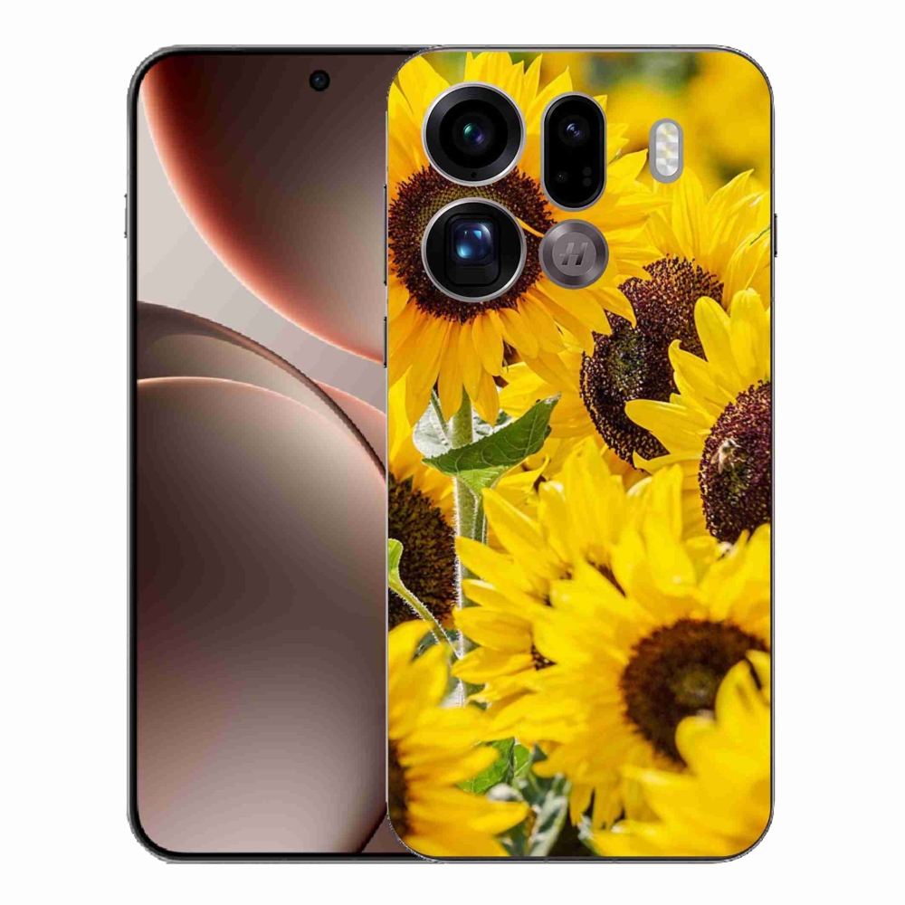 Gélový kryt mmCase na Oppo Find X9 Pro - slnečnica