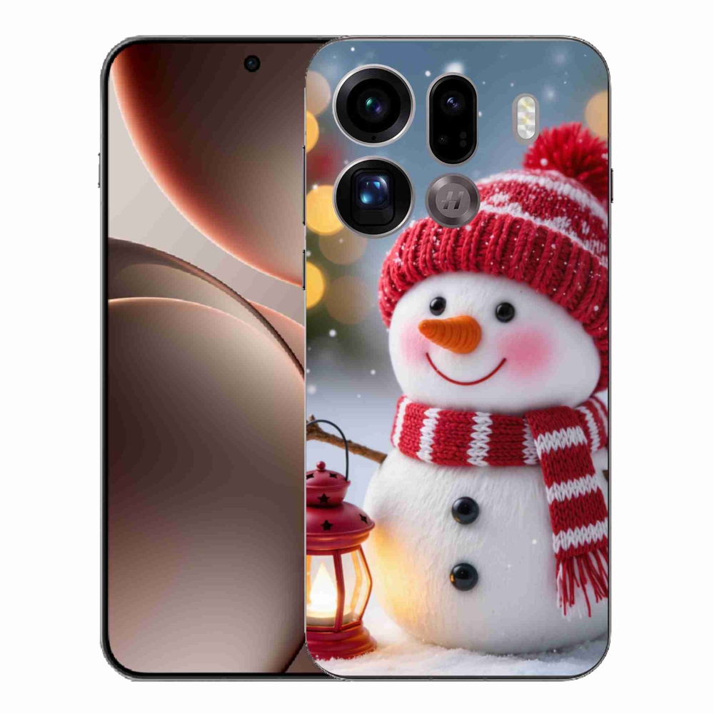 Gélový kryt mmCase na Oppo Find X9 Pro - snehuliak 2