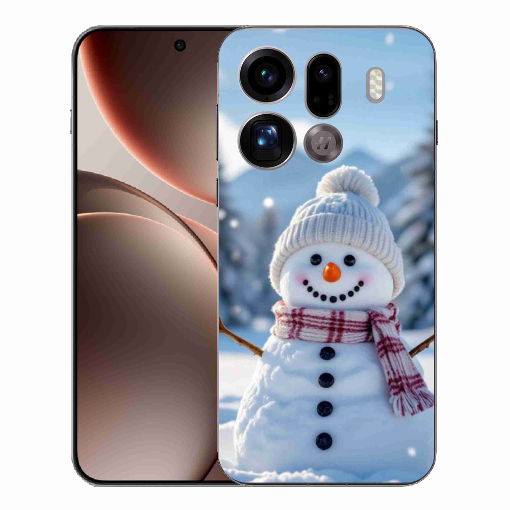 Gélový kryt mmCase na Oppo Find X9 Pro - snehuliak 3