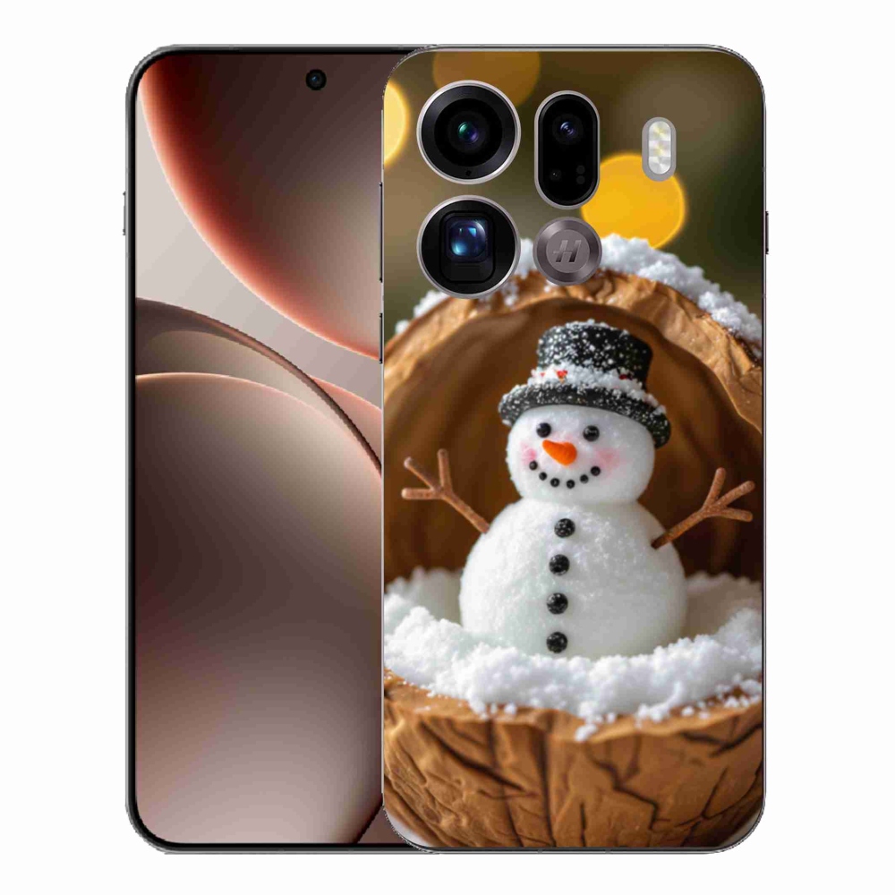 Gélový kryt mmCase na Oppo Find X9 Pro - snehuliak 4