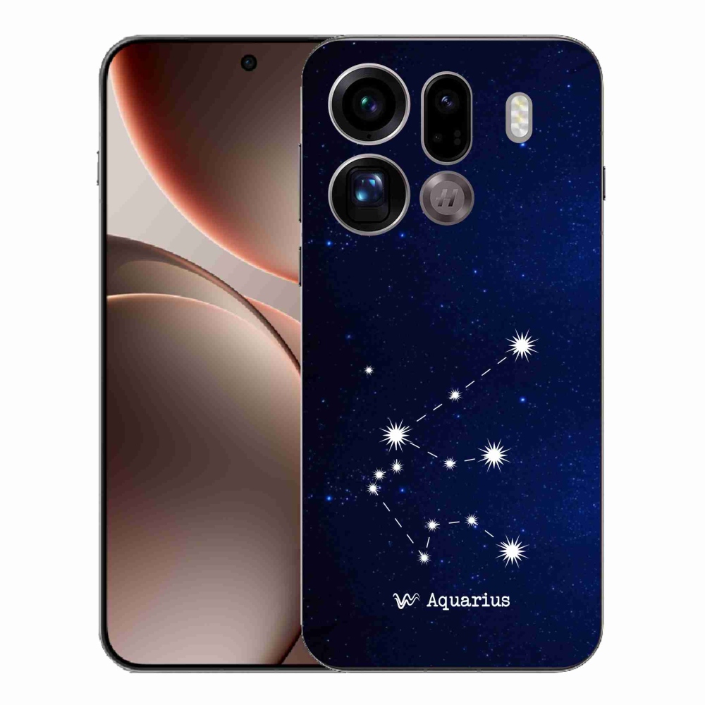 Gélový kryt mmCase na Oppo Find X9 Pro - súhvezdie Vodnára
