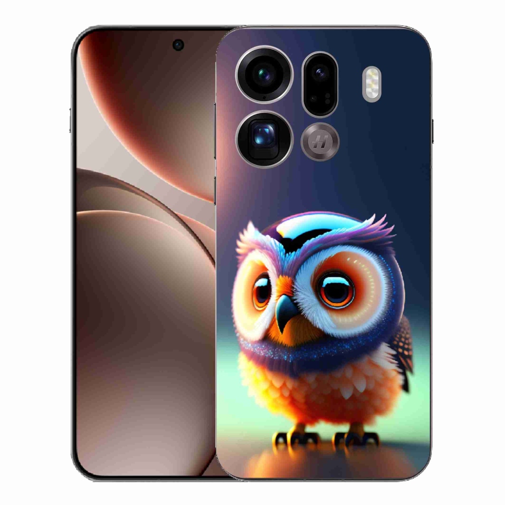 Gélový kryt mmCase na Oppo Find X9 Pro - malá sova
