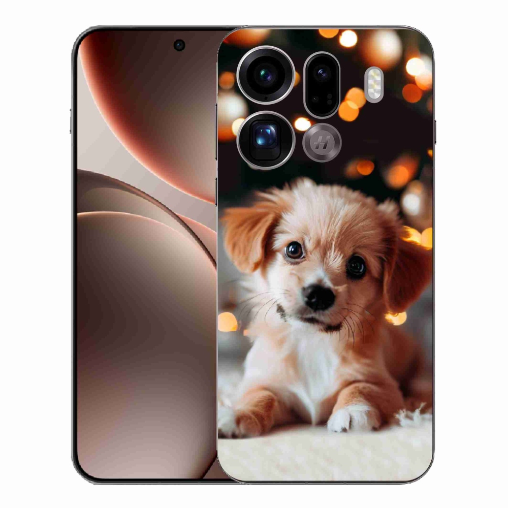 Gélový kryt mmCase na Oppo Find X9 Pro - šteniatko