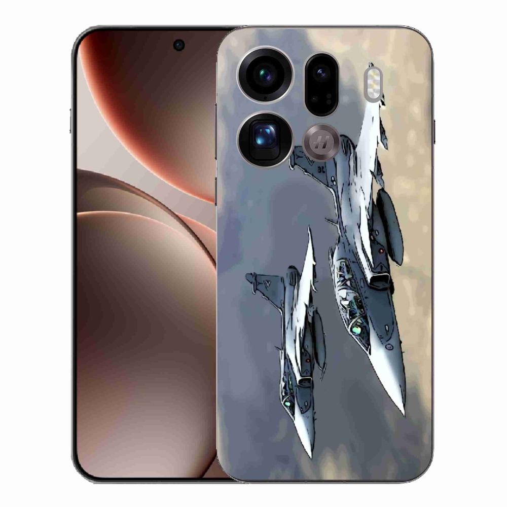 Gélový kryt mmCase na Oppo Find X9 Pro - stíhačky