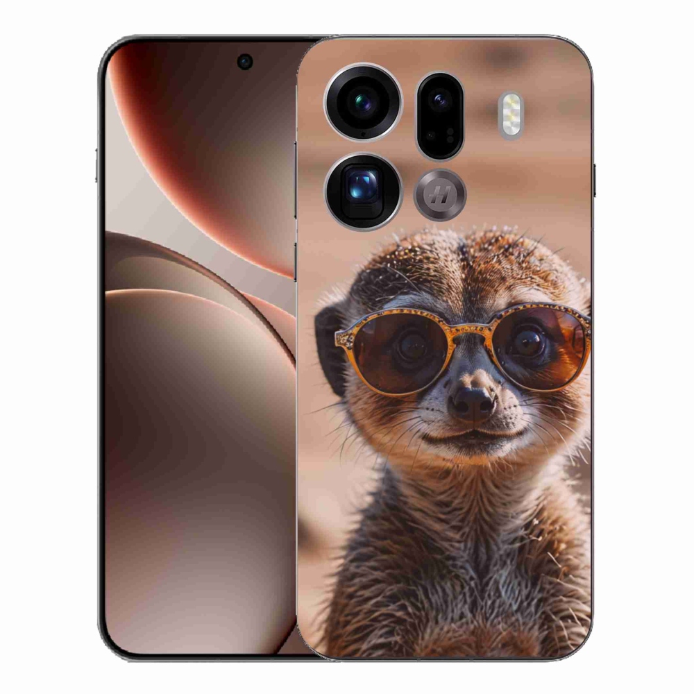 Gélový kryt mmCase na Oppo Find X9 Pro - štýlová surikata