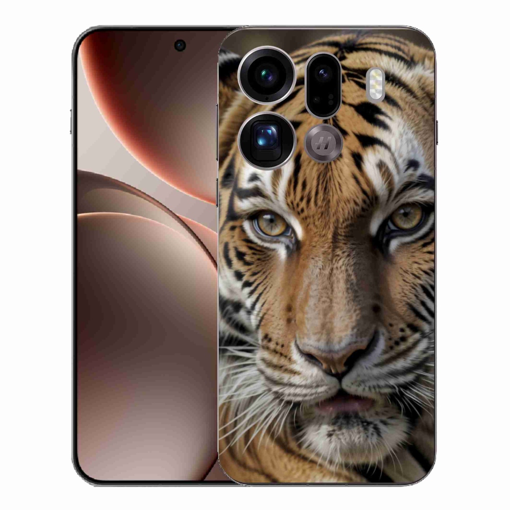 Gélový kryt mmCase na Oppo Find X9 Pro - tigrie pohľad