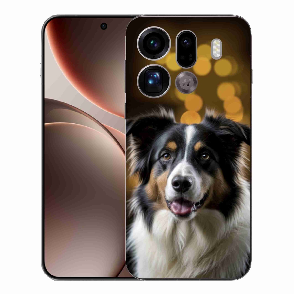 Gélový kryt mmCase na Oppo Find X9 Pro - usmievavý austrálsky ovčiak